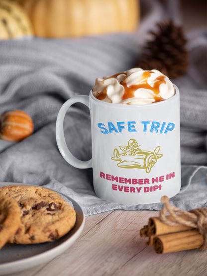 Safe Trip White Mug, (11oz)