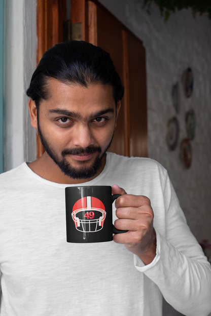 49ers Black Mug, (11oz)