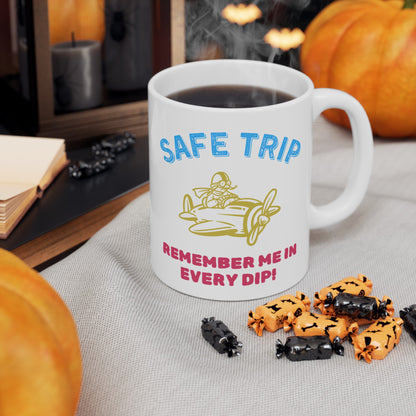 Safe Trip White Mug, (11oz)