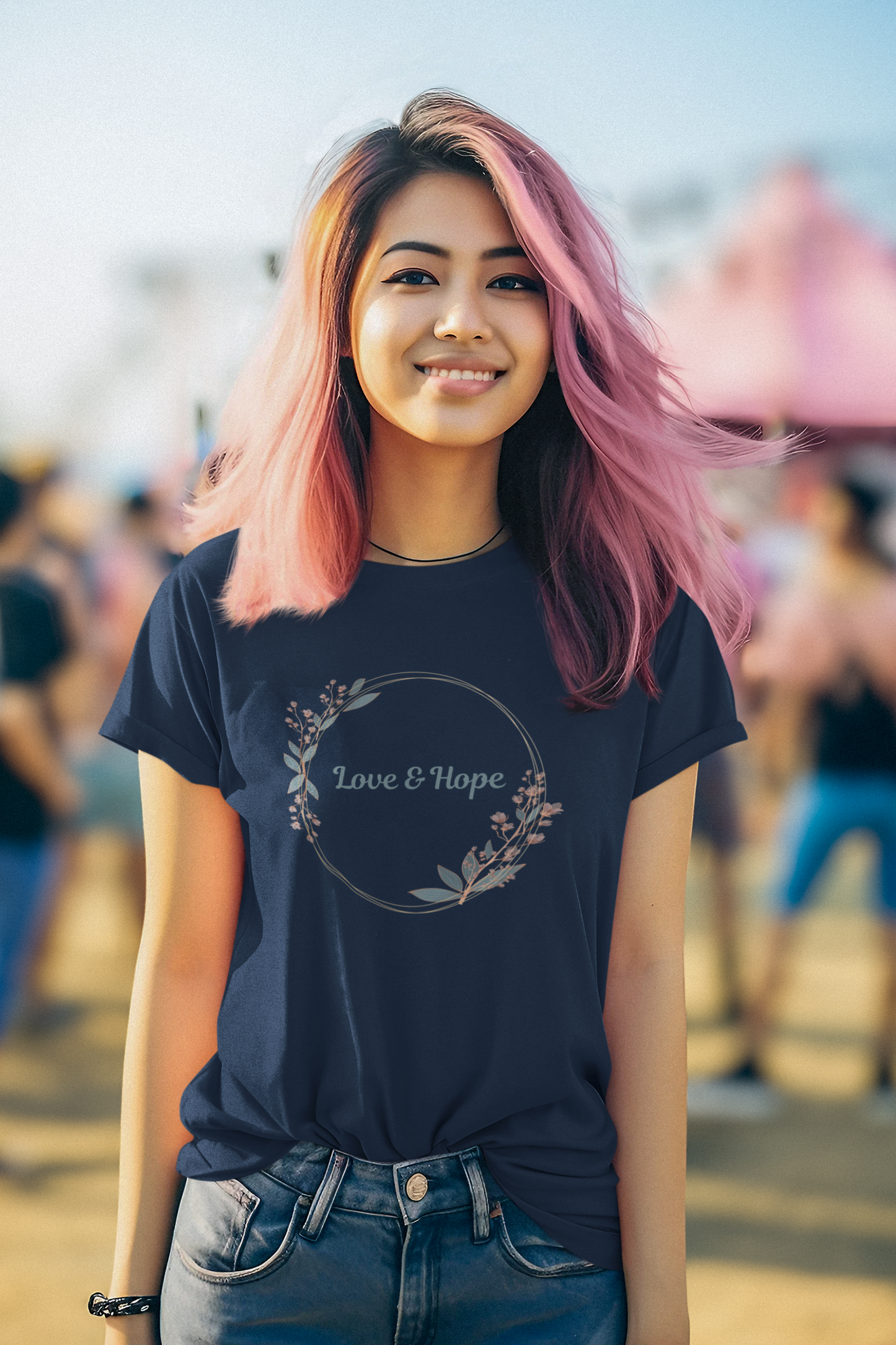 Love & Hope (1) Women's Heavy Cotton Tee