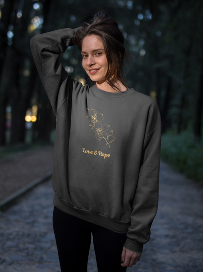 Love & Hope (2) Women's Heavy Blend™ Crewneck Sweatshirt