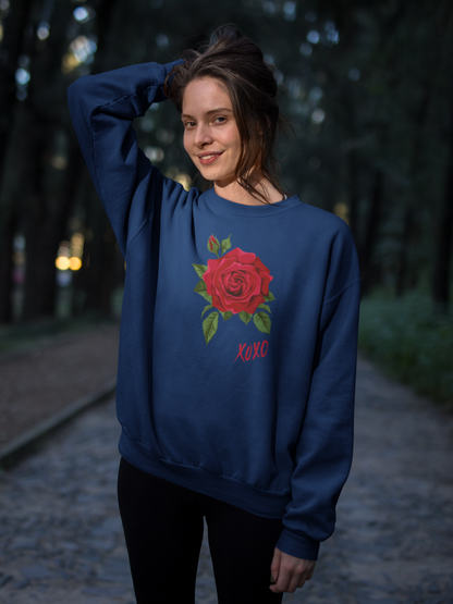 Rose XOXO Women's Heavy Blend™ Crewneck Sweatshirt