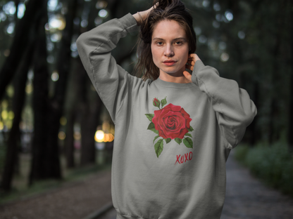 Rose XOXO Women's Heavy Blend™ Crewneck Sweatshirt