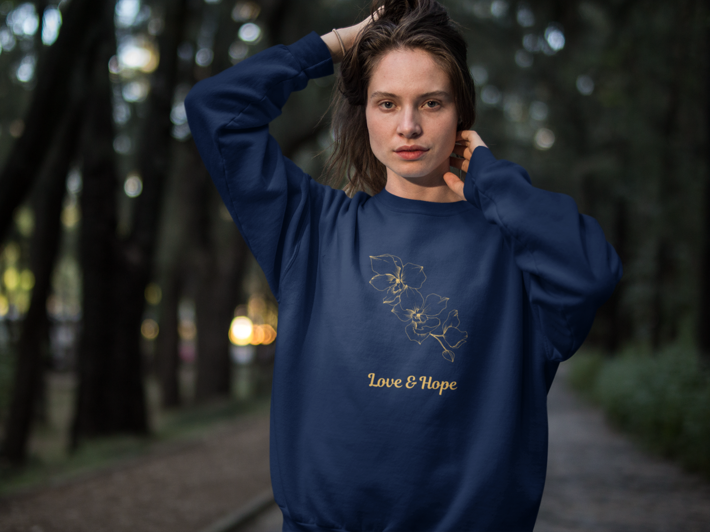 Love & Hope (2) Women's Heavy Blend™ Crewneck Sweatshirt