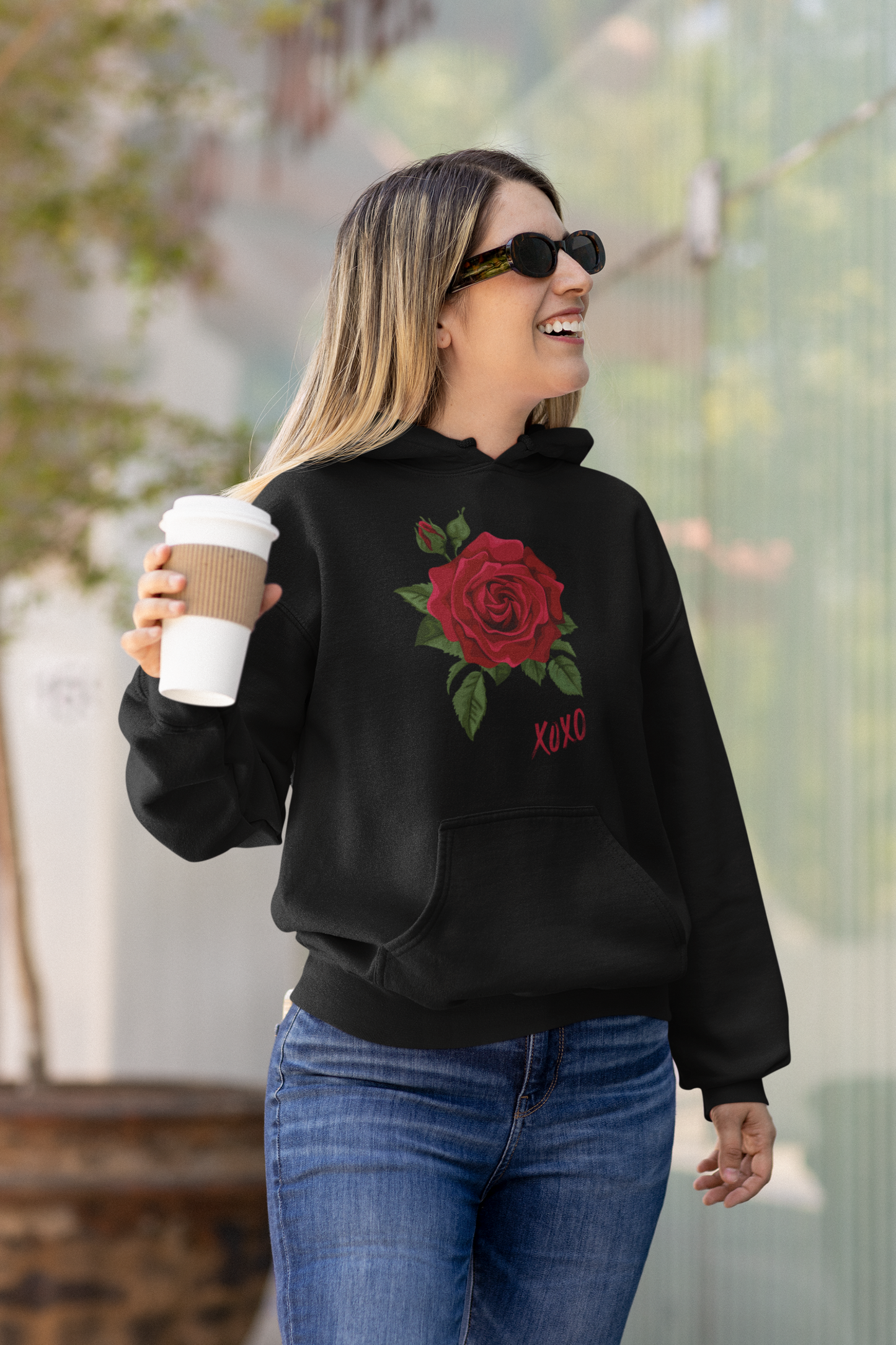 Rose XOXO Women's Heavy Blend™ Hooded Sweatshirt