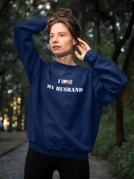 I Love My Husband Women's Heavy Blend™ Crewneck Sweatshirt