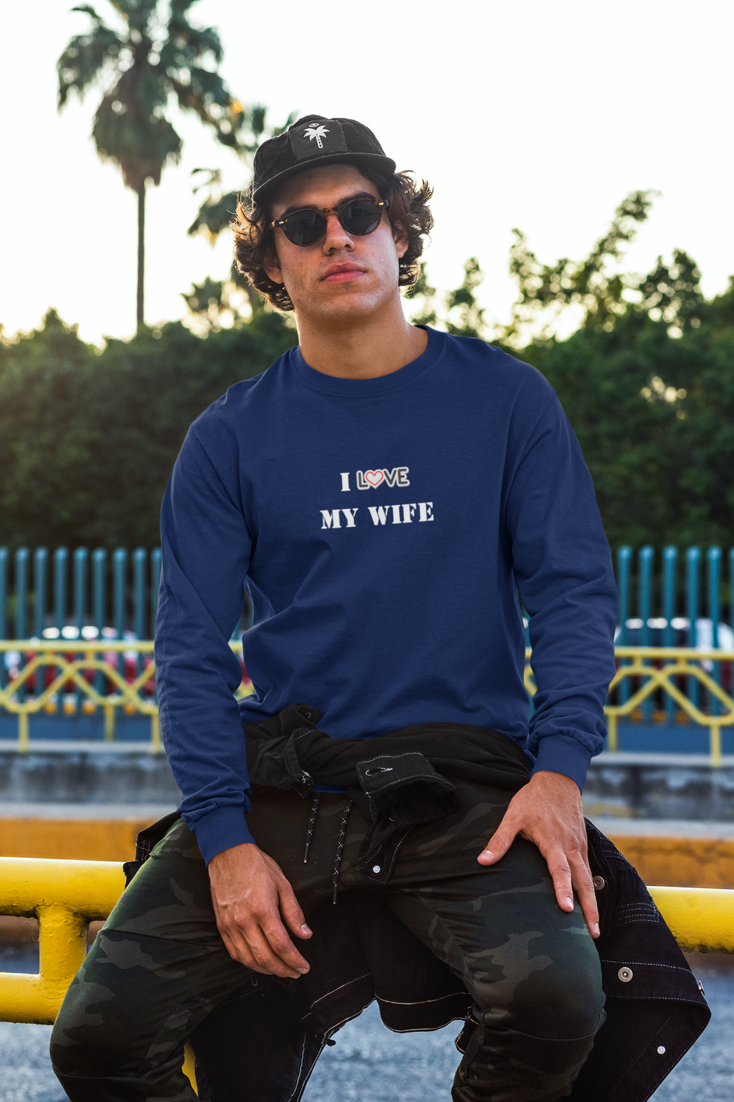 I Love My Wife Heavy Blend™ Crewneck Sweatshirt