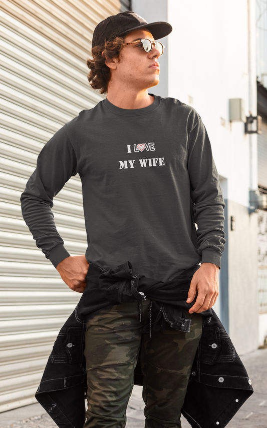 I Love My Wife Heavy Blend™ Crewneck Sweatshirt