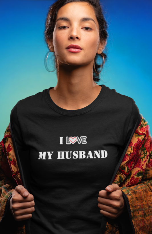 I Love My Husband Heavy Cotton Tee