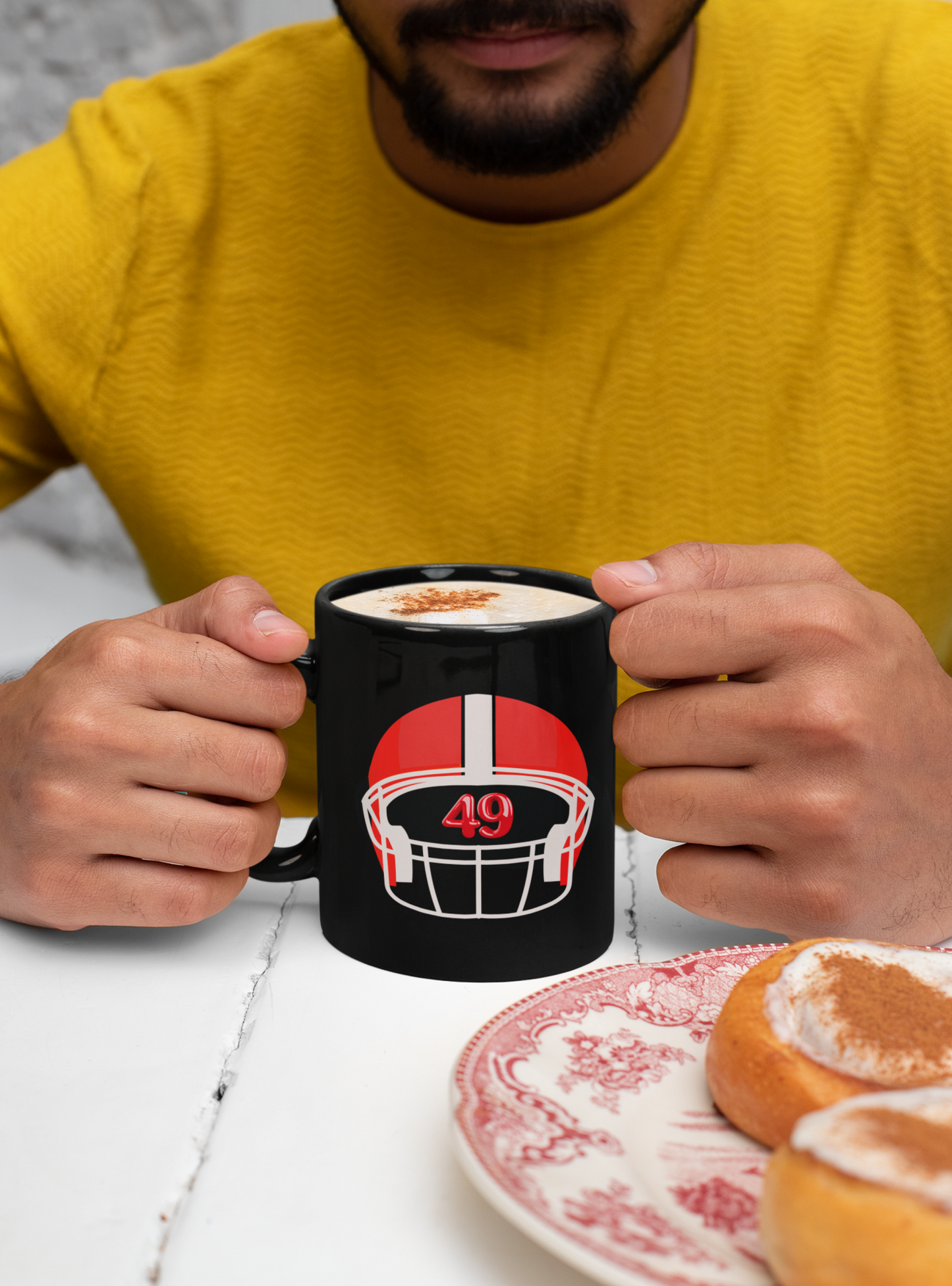 49ers Black Mug, (11oz)