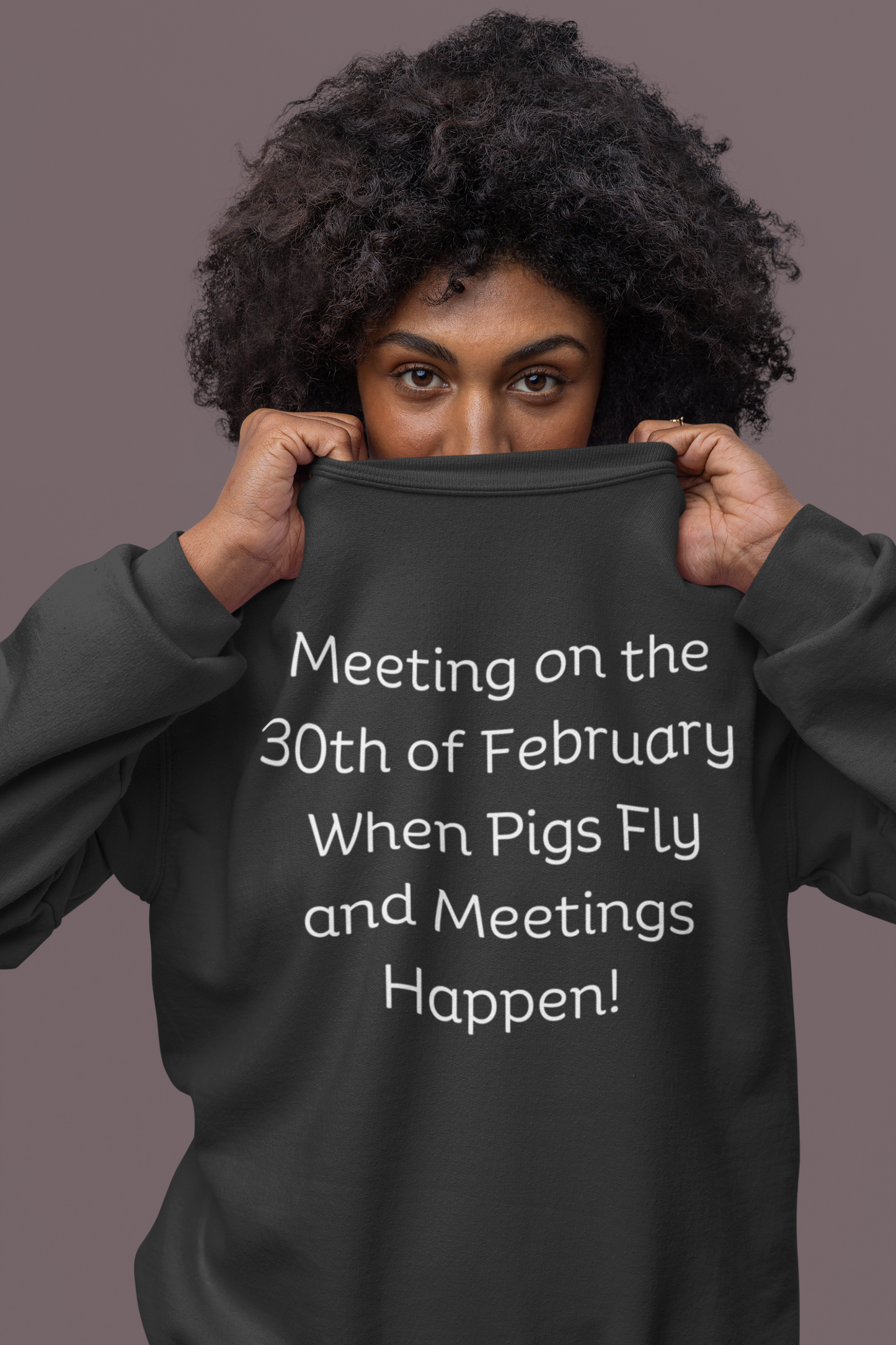 Meeting on the 30th of February Unisex Heavy Blend™ Crewneck Sweatshirt