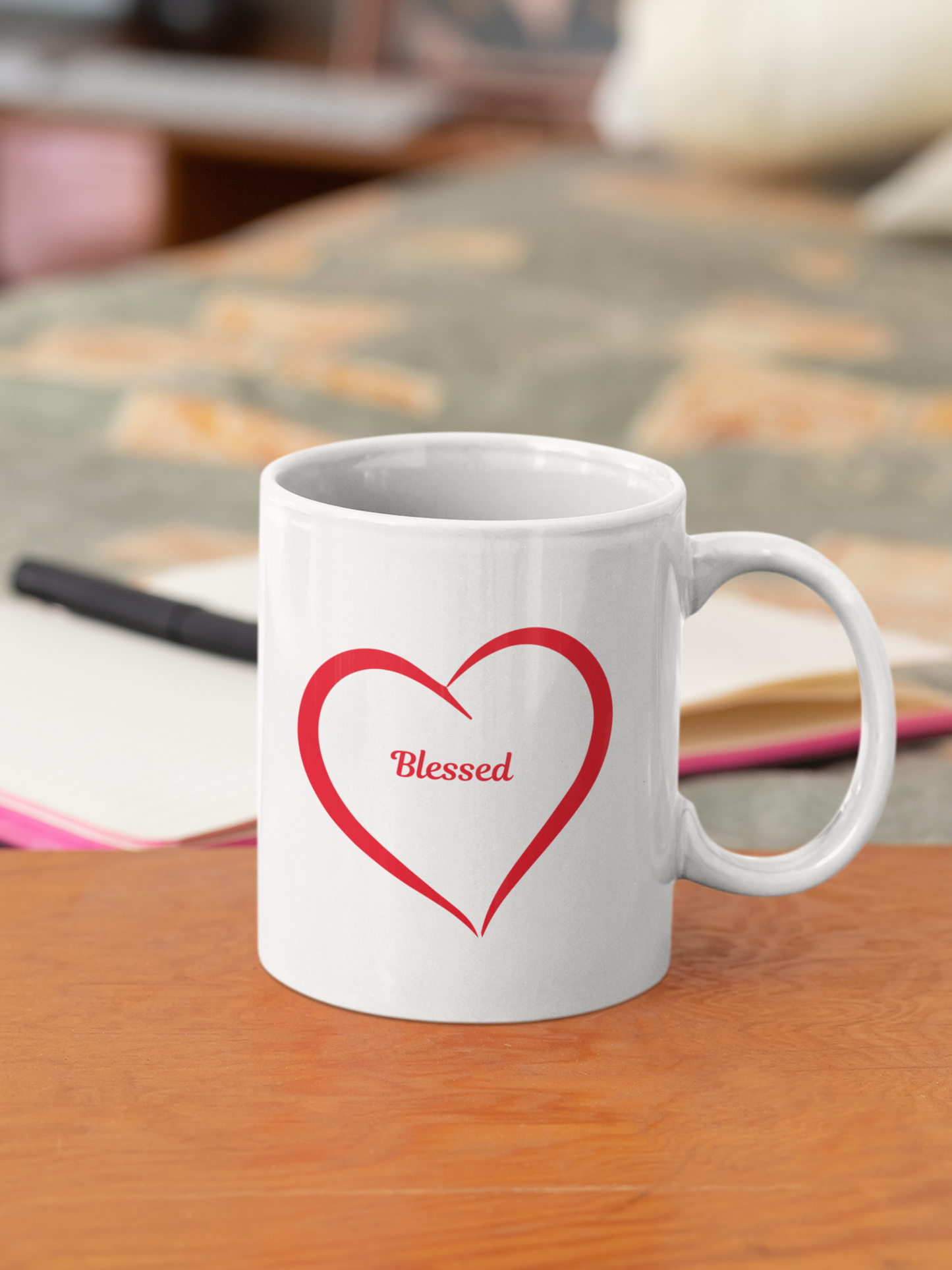 Blessed White Mug, (11oz)