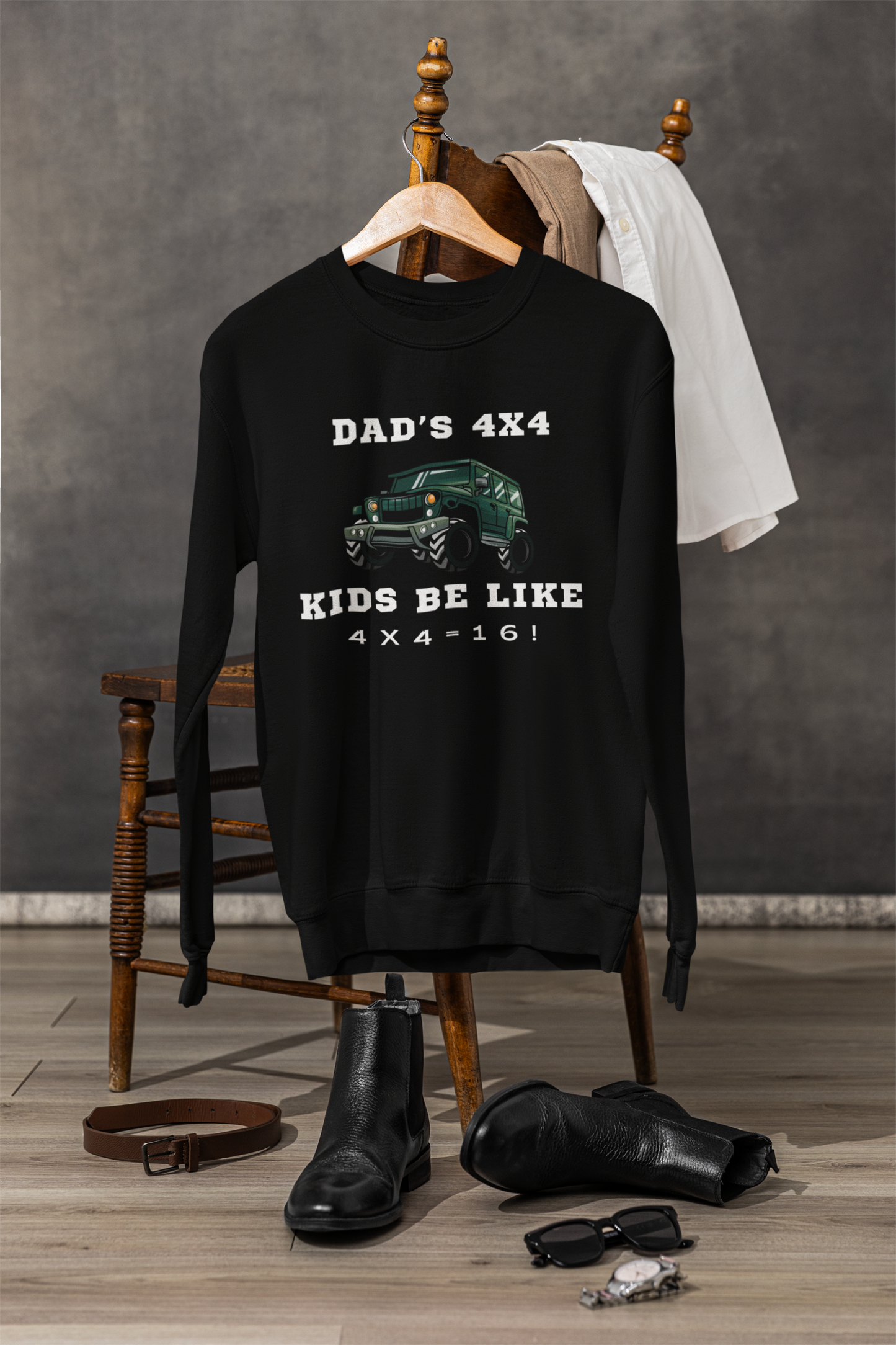 4x4 Dad's Truck Heavy Blend™ Crewneck Sweatshirt