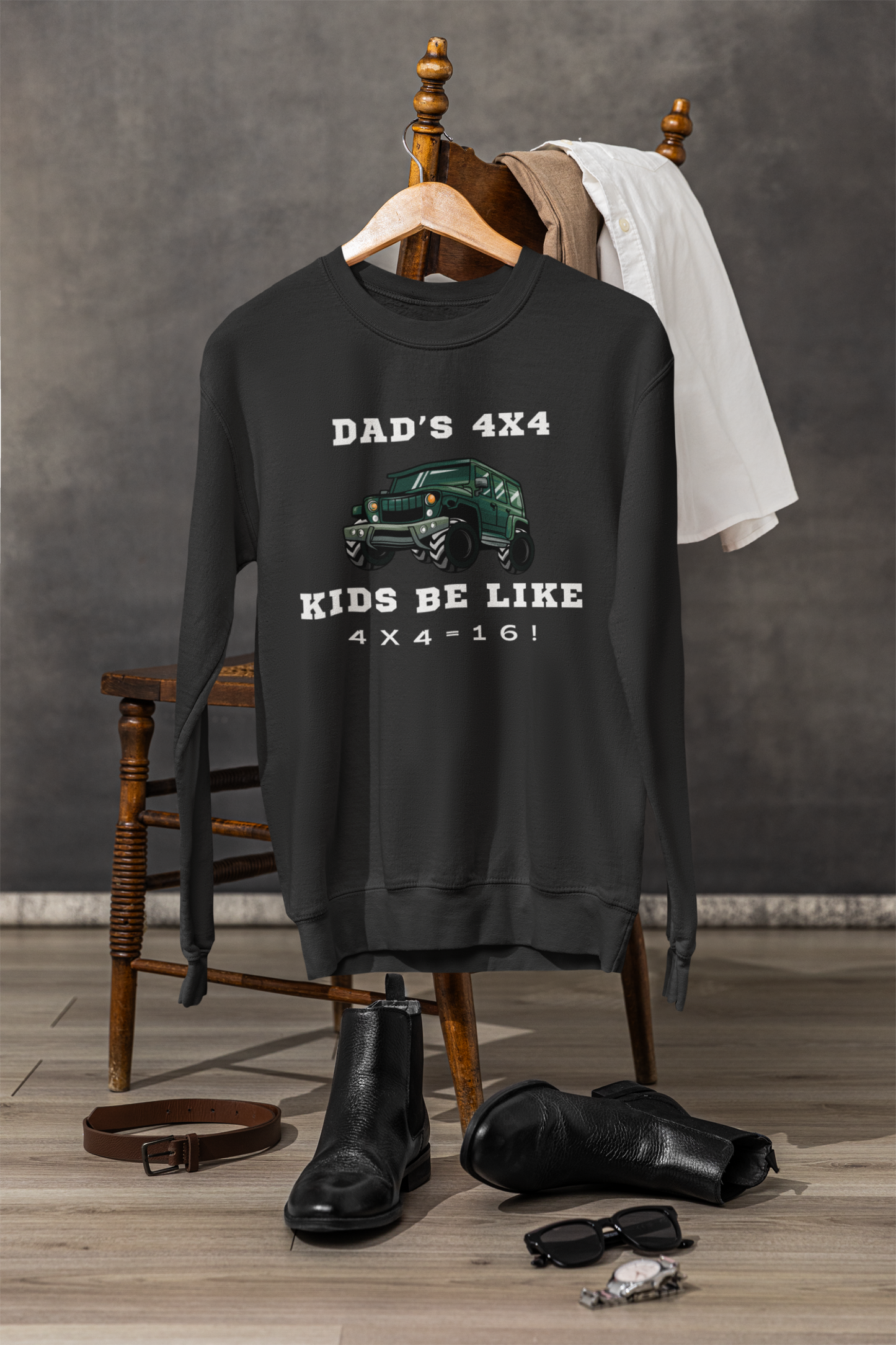 4x4 Dad's Truck Heavy Blend™ Crewneck Sweatshirt