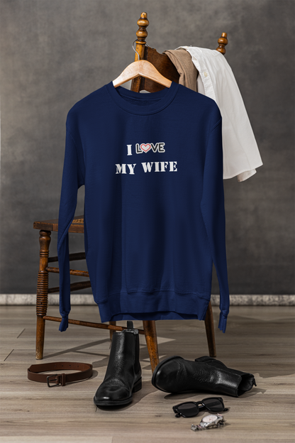 I Love My Wife Heavy Blend™ Crewneck Sweatshirt