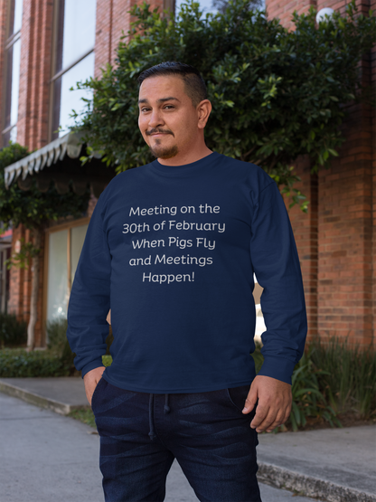 Meeting on the 30th of February Unisex Heavy Blend™ Crewneck Sweatshirt