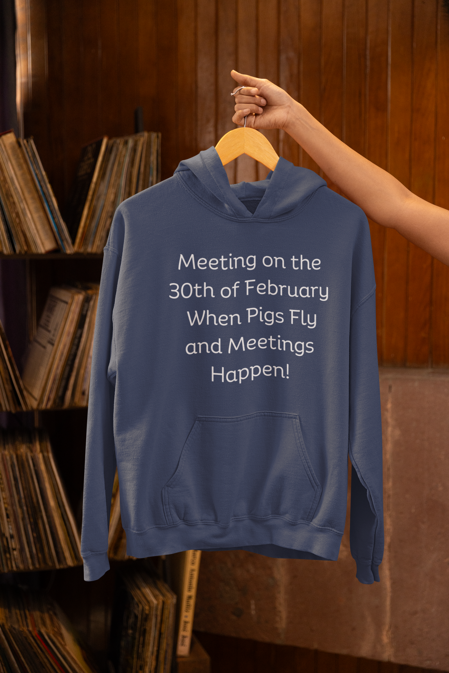 Meeting on the 30th of February Unisex Heavy Blend™ Hooded Sweatshirt