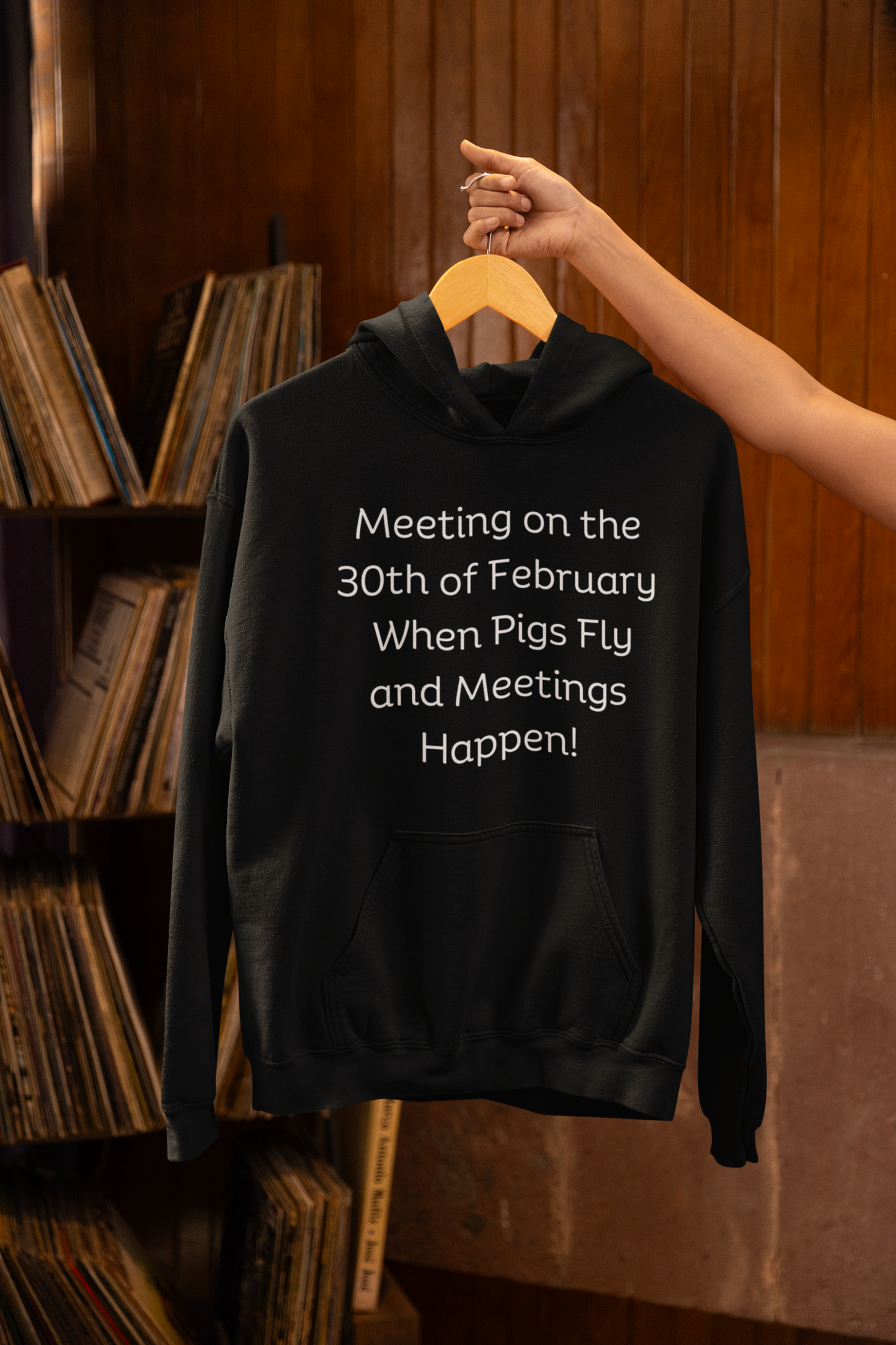 Meeting on the 30th of February Unisex Heavy Blend™ Hooded Sweatshirt