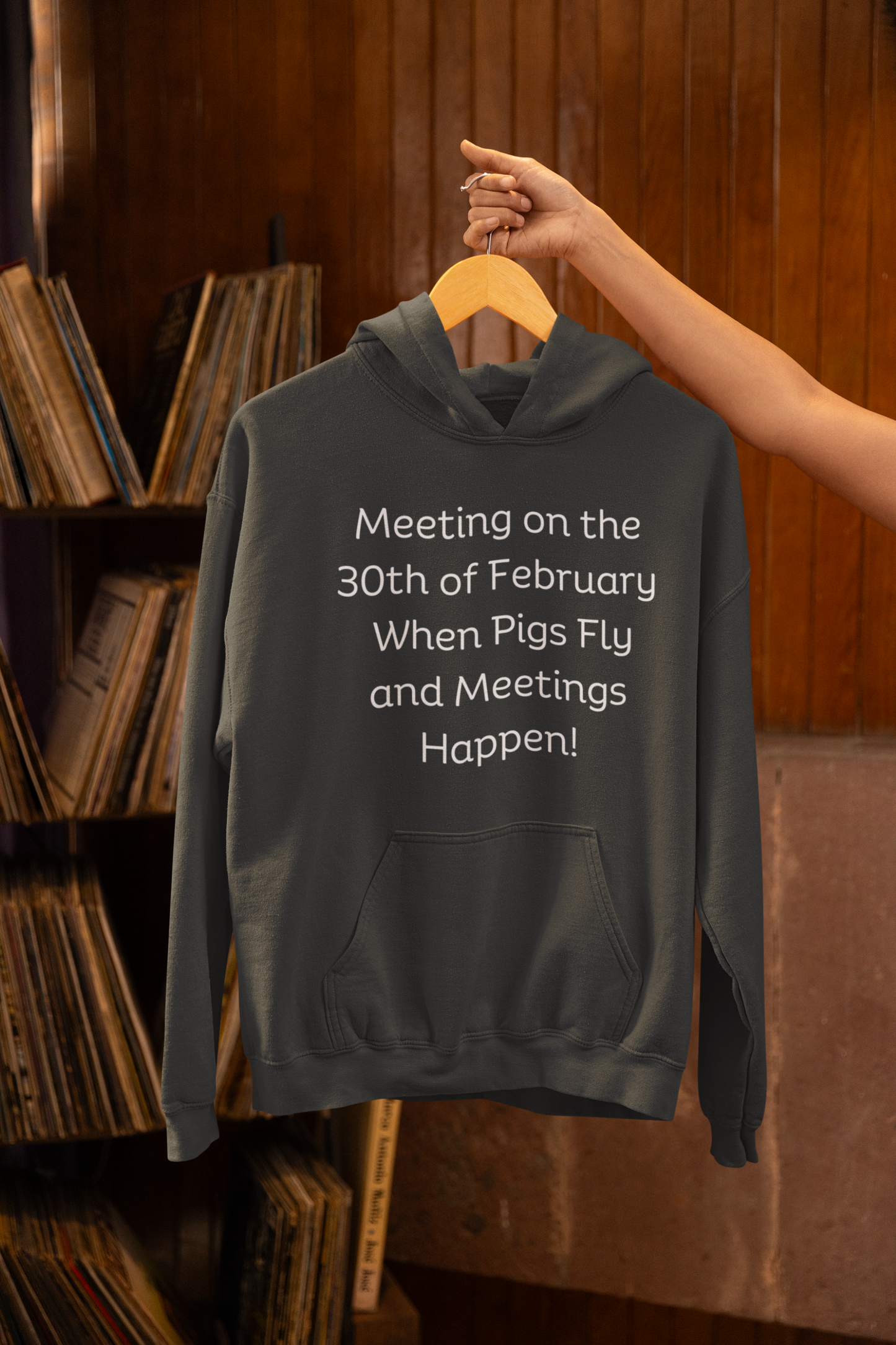 Meeting on the 30th of February Unisex Heavy Blend™ Hooded Sweatshirt