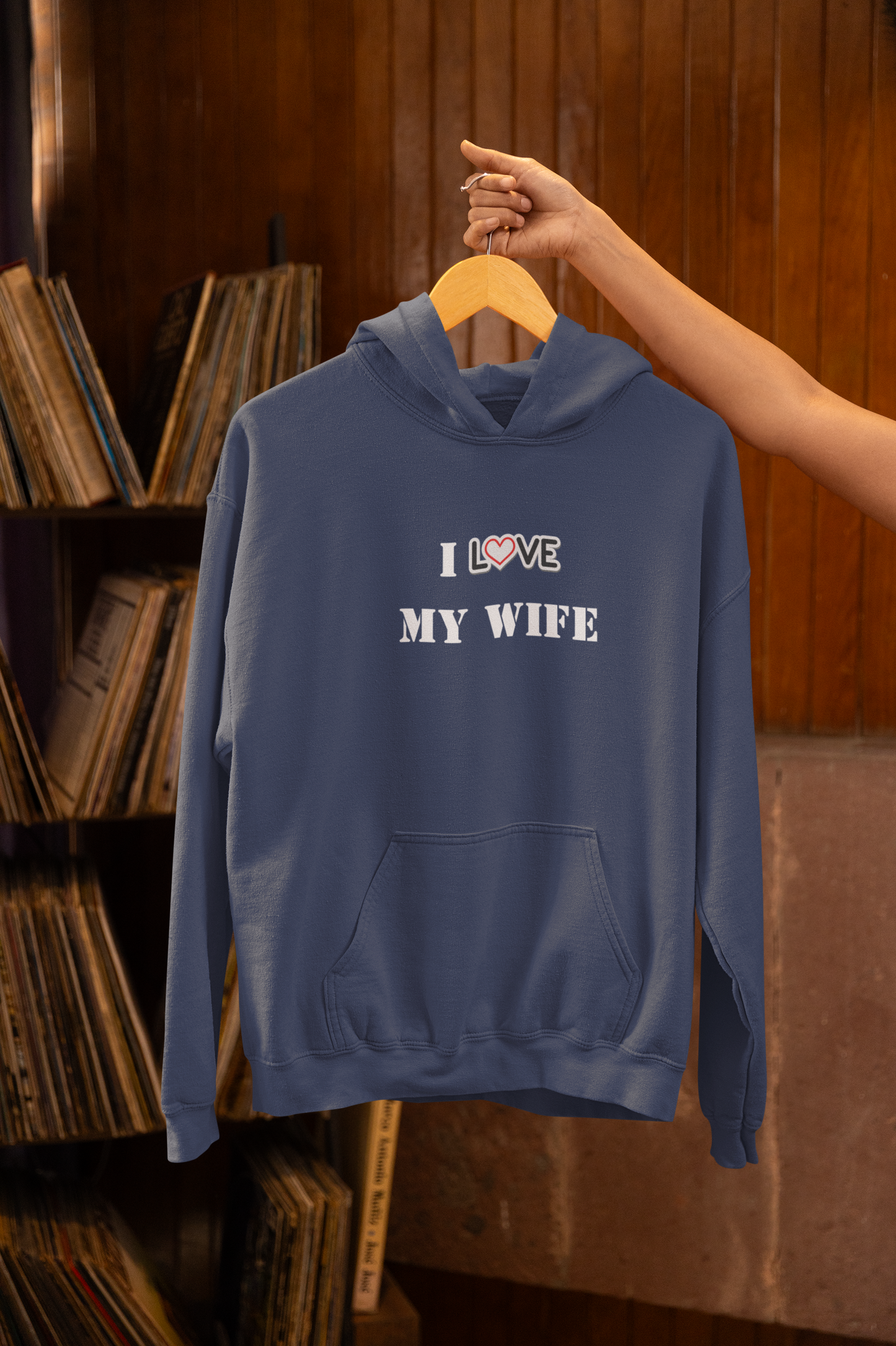 I Love My Wife Heavy Blend™ Hooded Sweatshirt