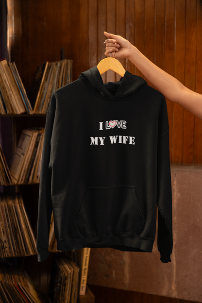 I Love My Wife Heavy Blend™ Hooded Sweatshirt