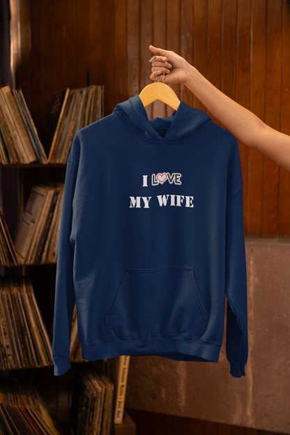 I Love My Wife Heavy Blend™ Hooded Sweatshirt