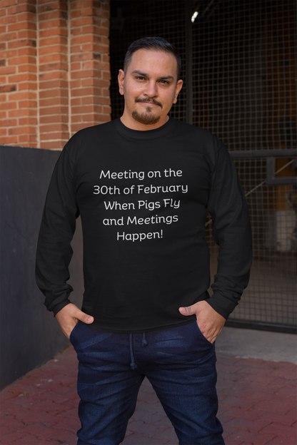 Meeting on the 30th of February Unisex Heavy Blend™ Crewneck Sweatshirt