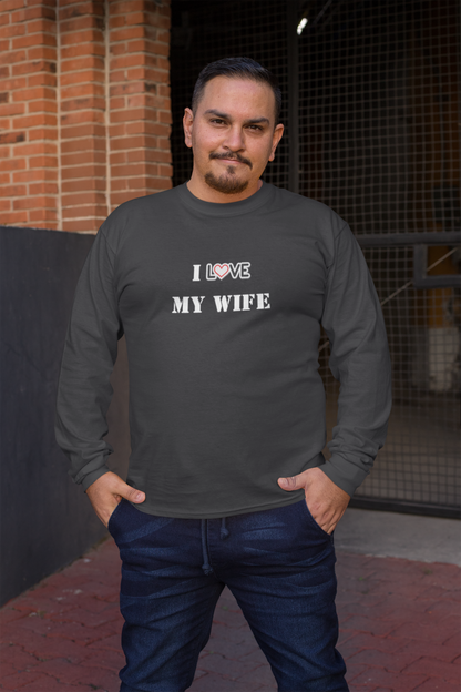 I Love My Wife Heavy Blend™ Crewneck Sweatshirt