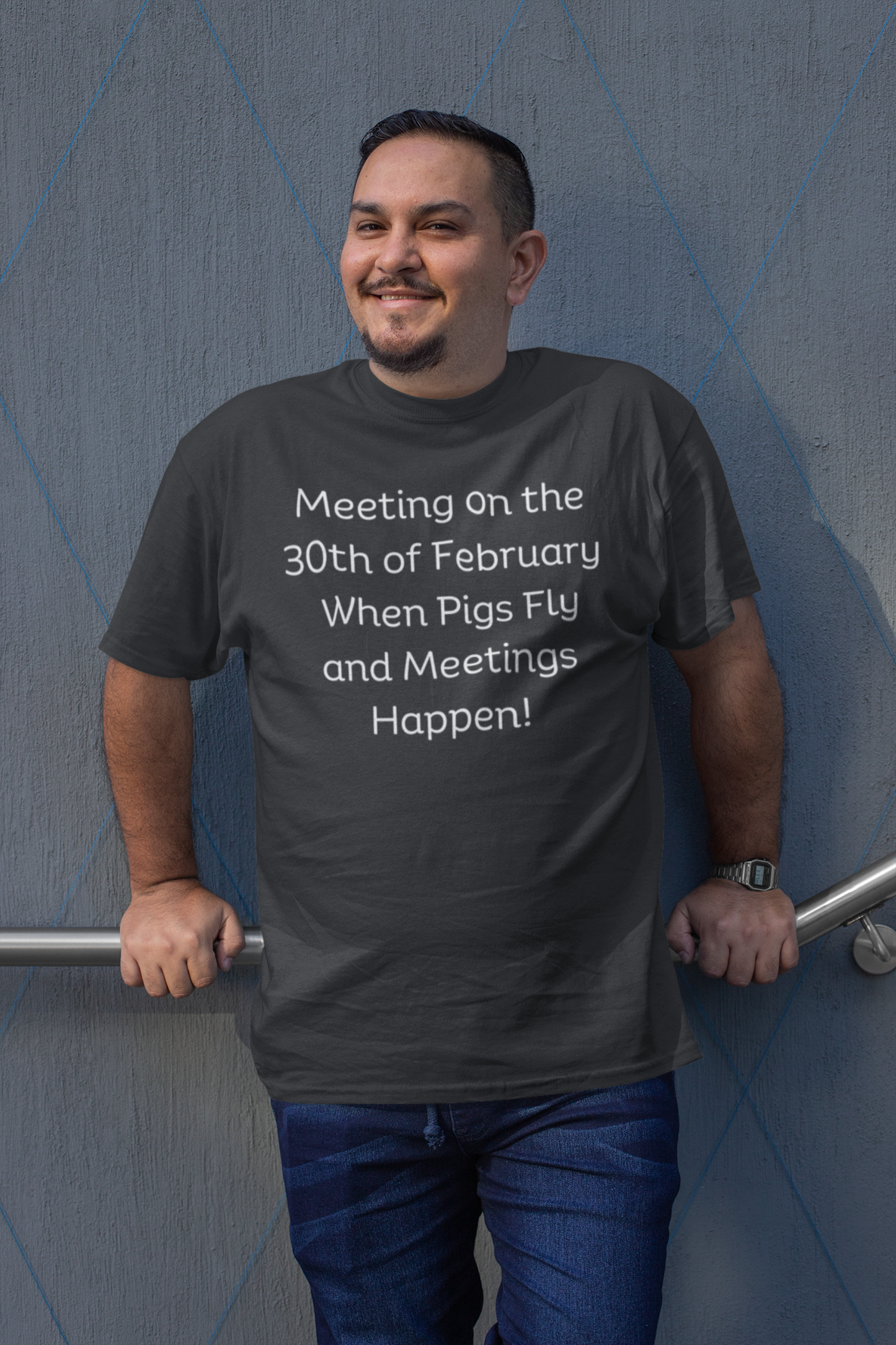 Meeting on the 30th of February Unisex Heavy Cotton Tee