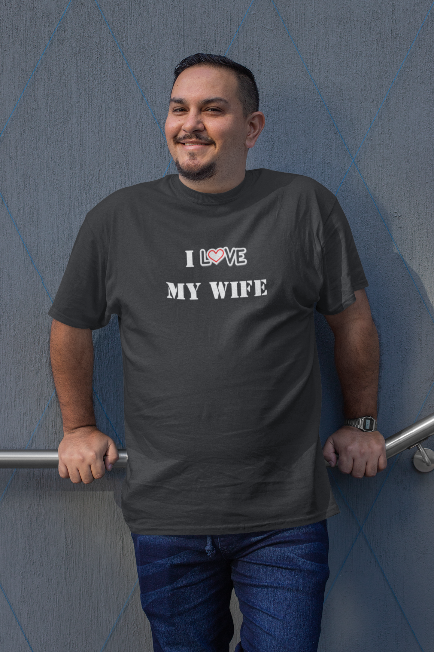 I Love My Wife Heavy Cotton Tee