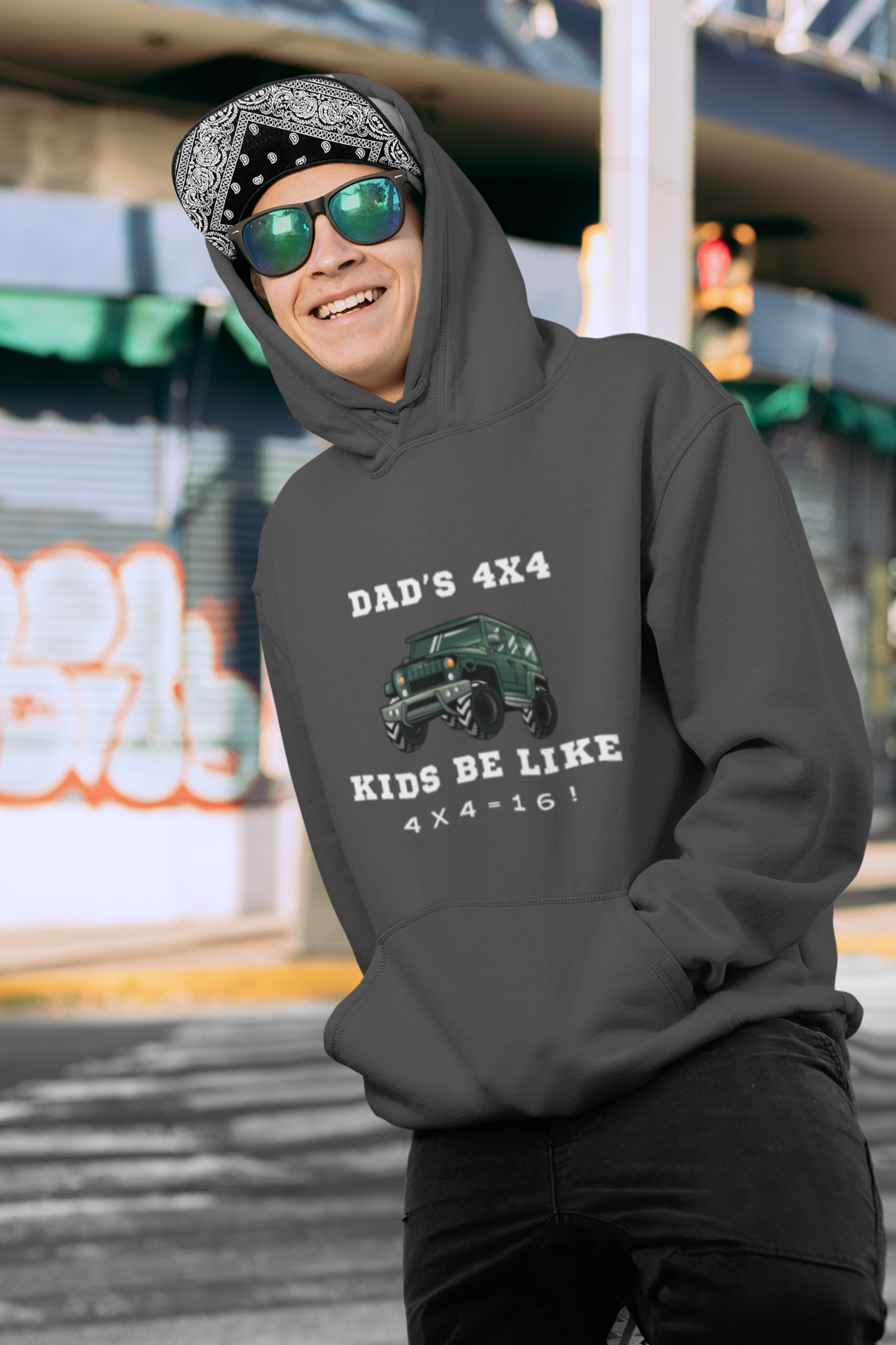 4x4 Dad's Truck Heavy Blend™ Hooded Sweatshirt