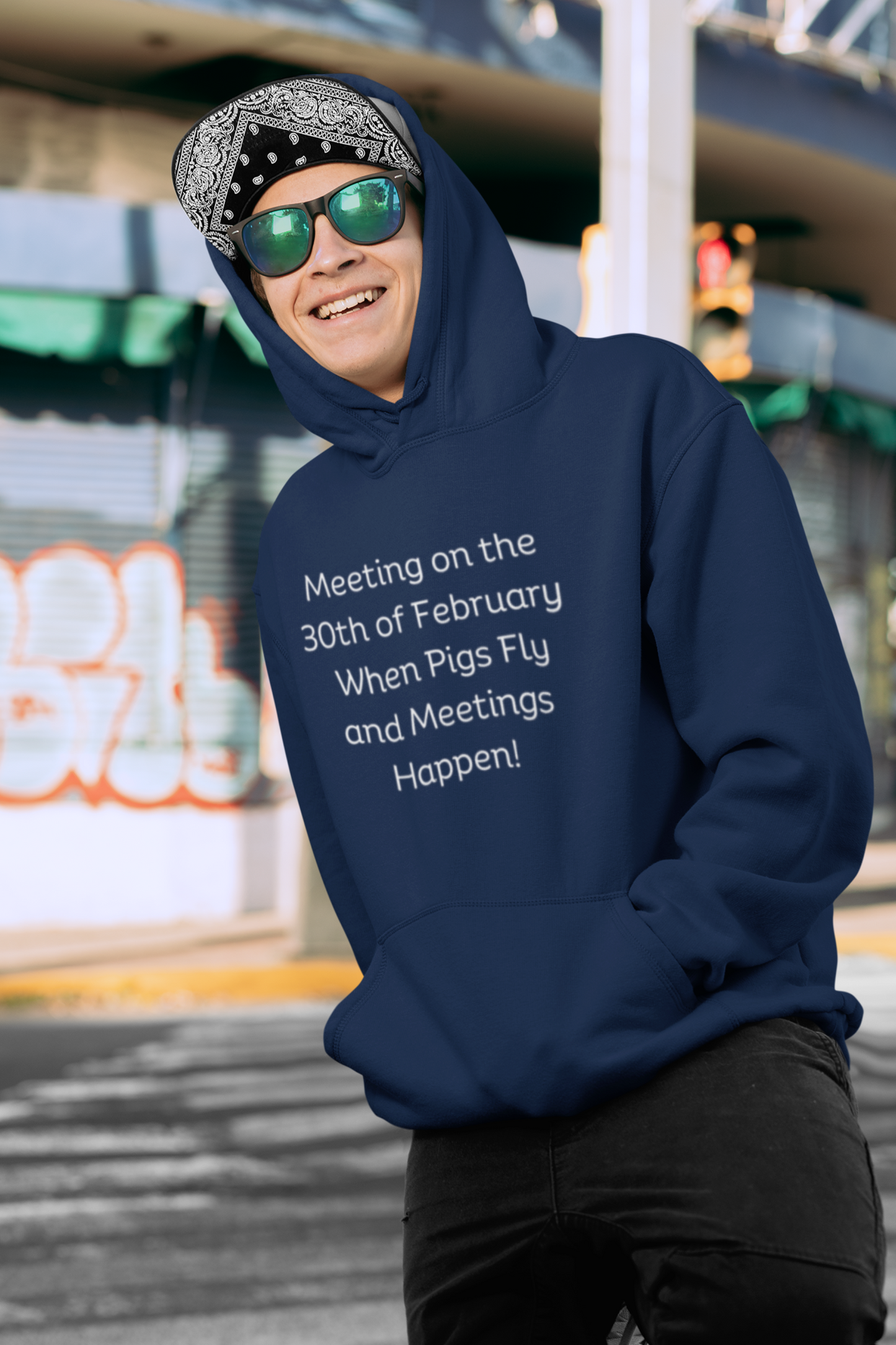 Meeting on the 30th of February Unisex Heavy Blend™ Hooded Sweatshirt