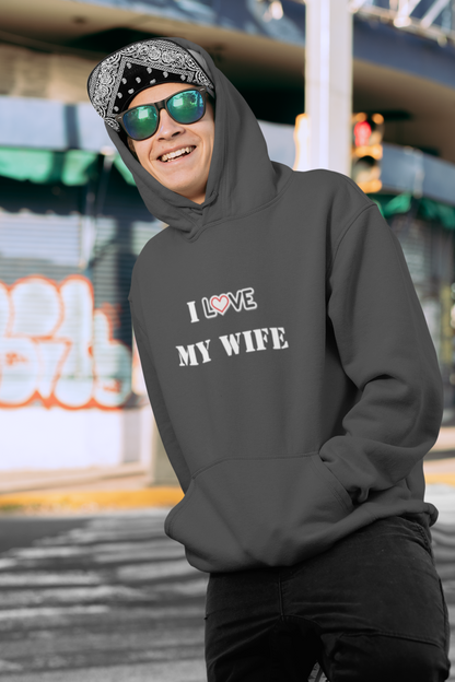 I Love My Wife Heavy Blend™ Hooded Sweatshirt