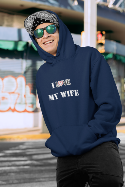 I Love My Wife Heavy Blend™ Hooded Sweatshirt