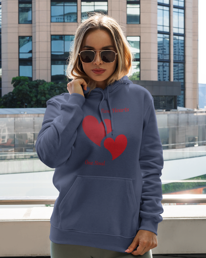 Two Hearts One Soul Women's Heavy Blend™ Hooded Sweatshirt