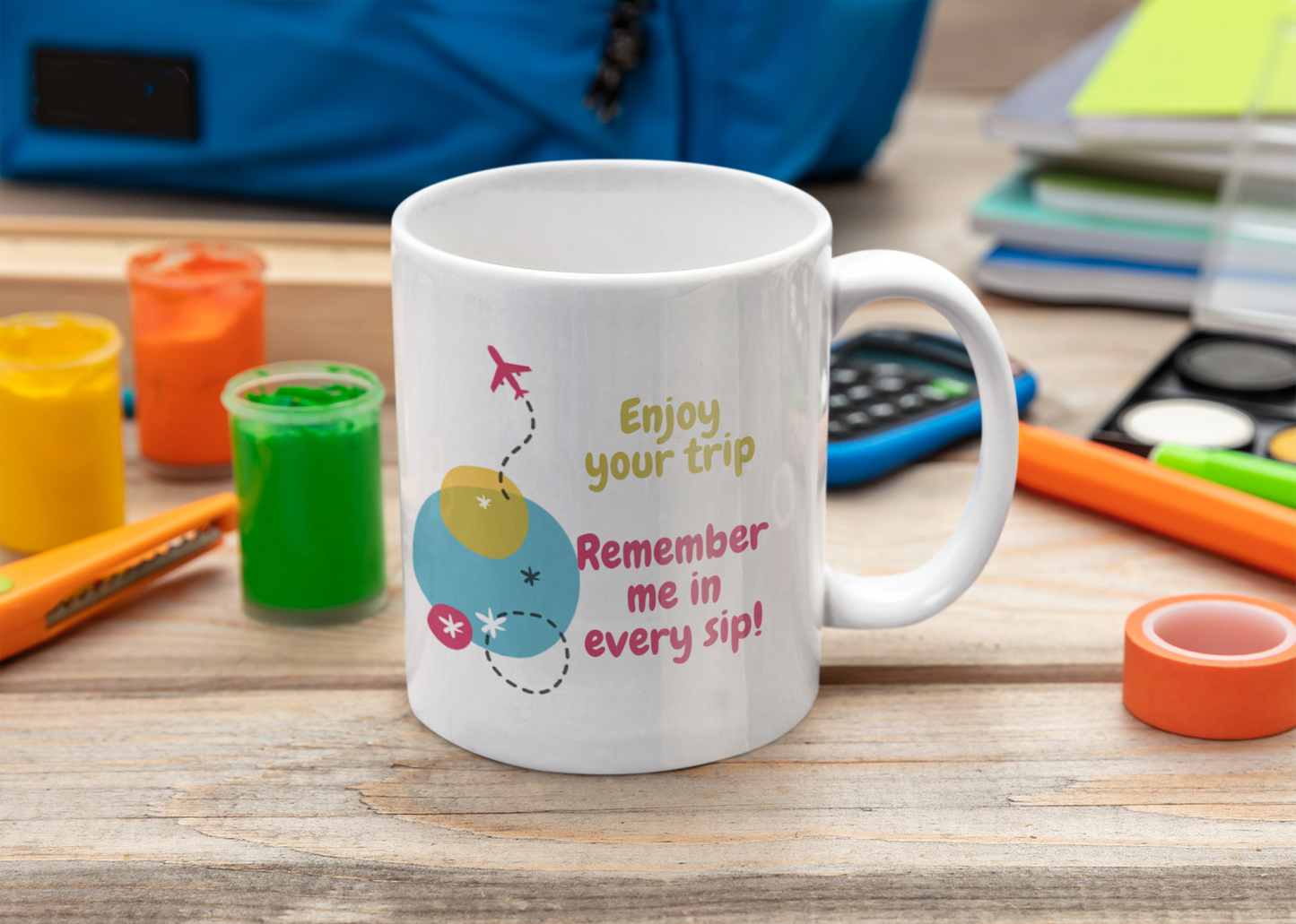 Enjoy Your Trip White Mug, (11oz)