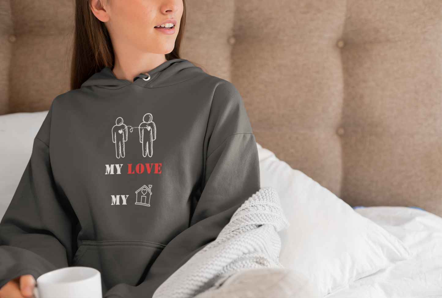 My Love My Home Women's Heavy Blend™ Hooded Sweatshirt