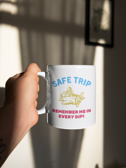 Safe Trip White Mug, (11oz)