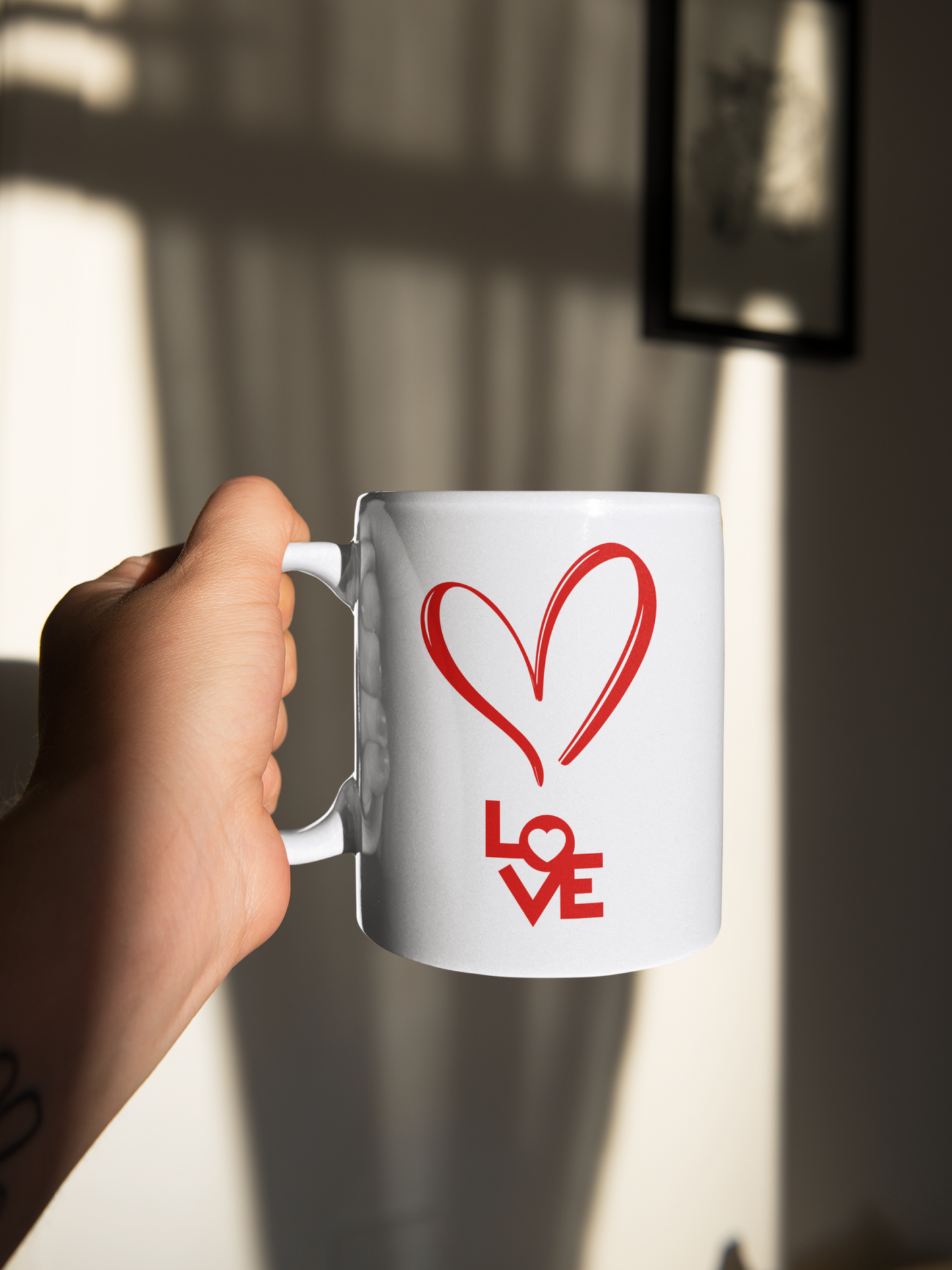 Love White Mug, (11oz)