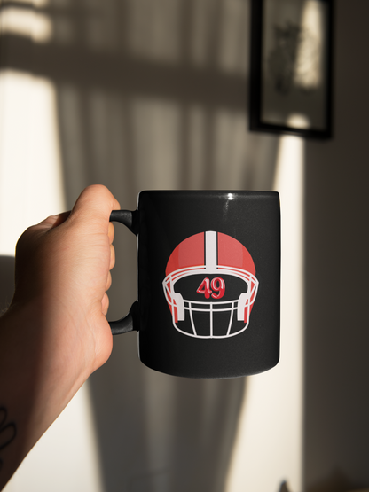 49ers Black Mug, (11oz)