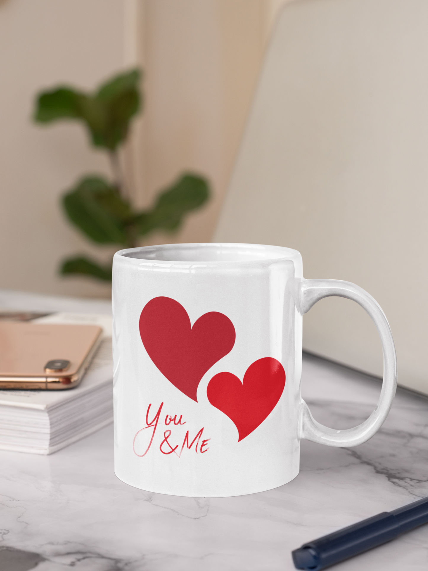 You & Me White Mug, (11oz)