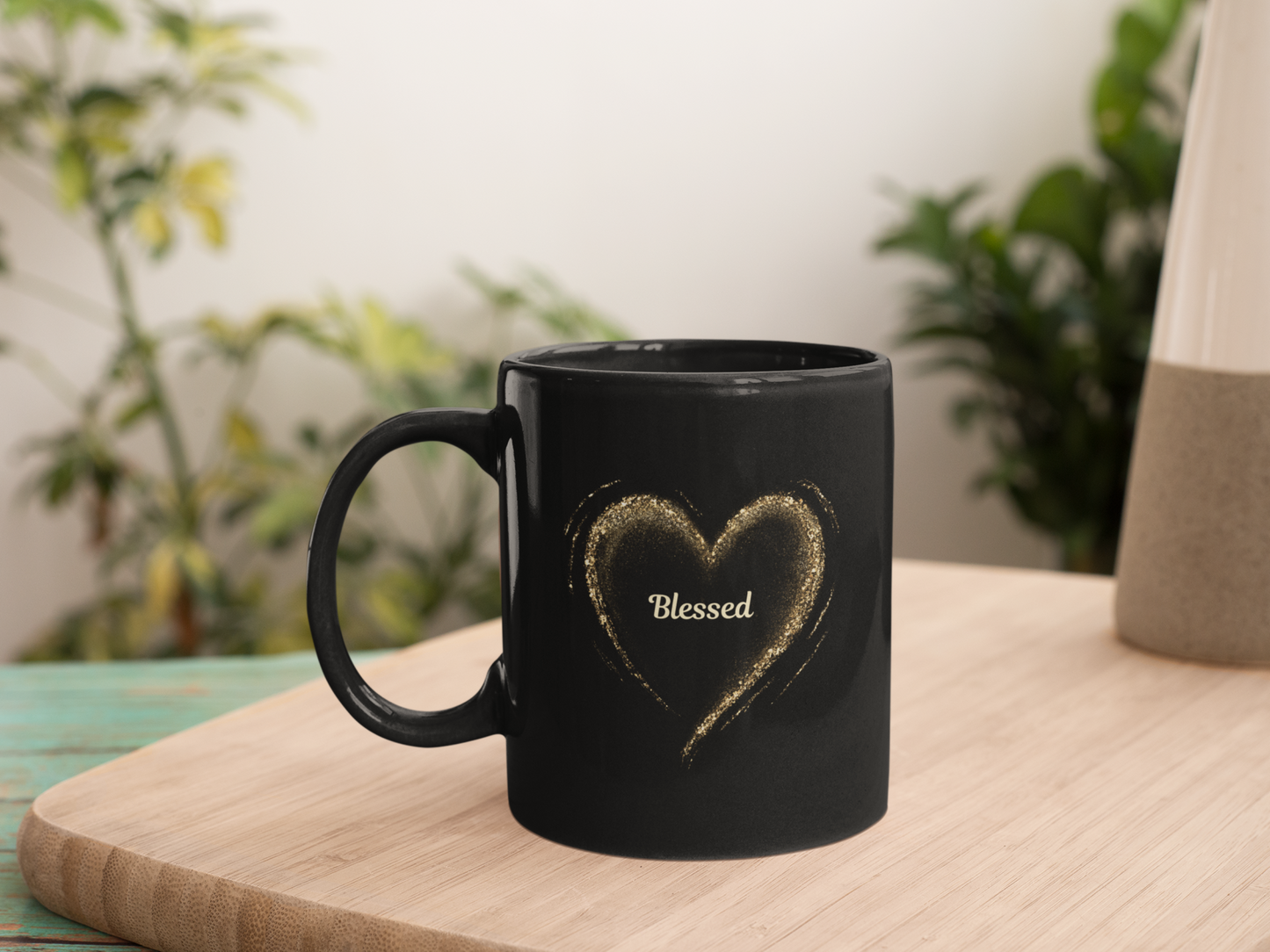 Blessed Black Mug, (11oz)