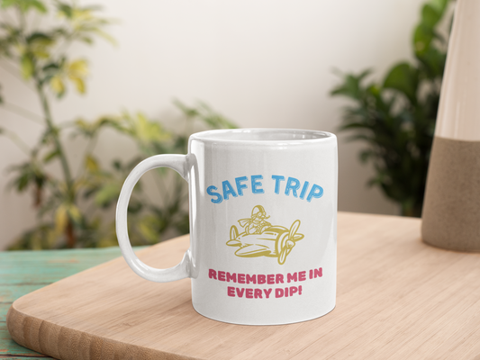 Safe Trip White Mug, (11oz)