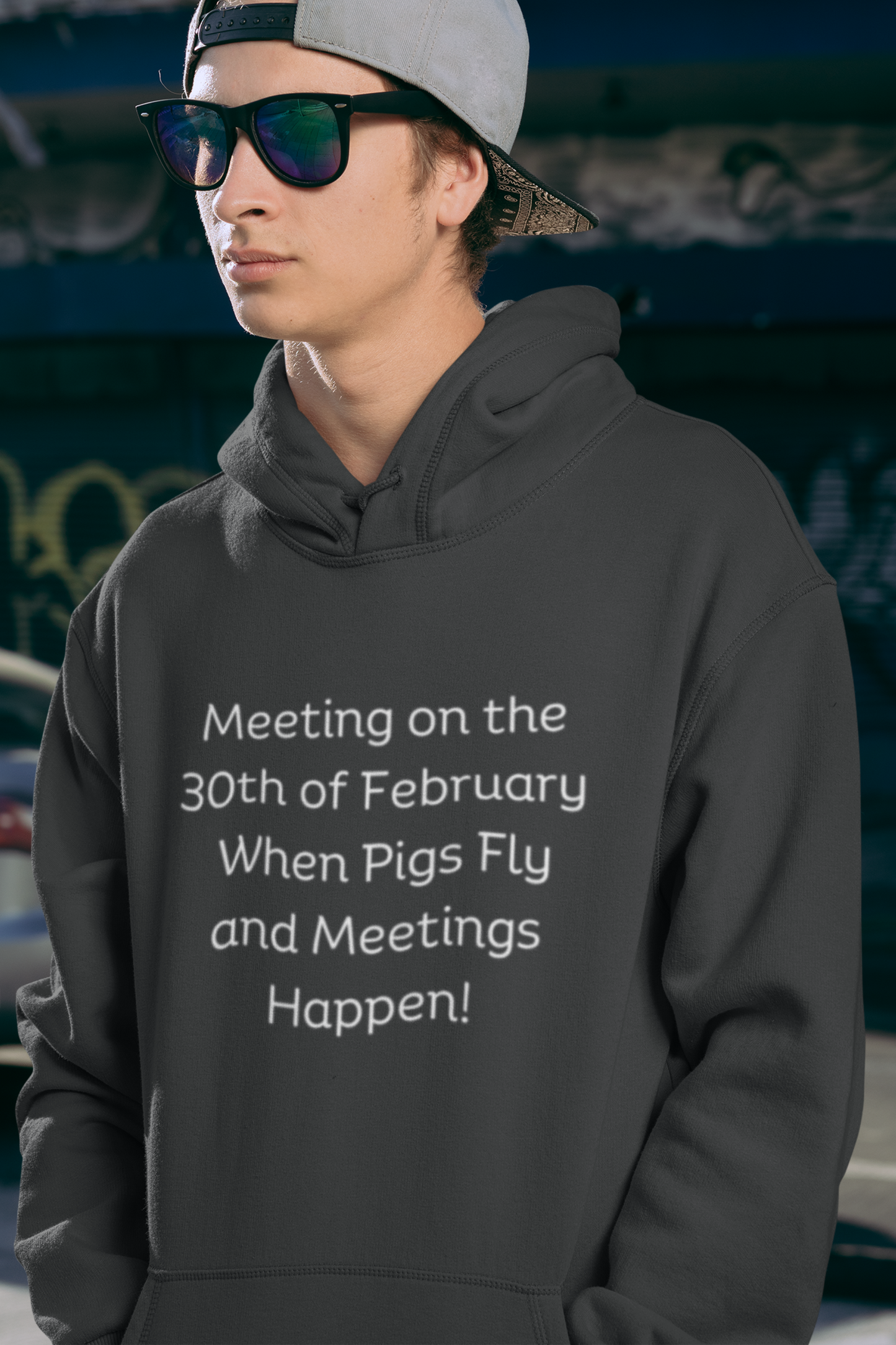 Meeting on the 30th of February Unisex Heavy Blend™ Hooded Sweatshirt