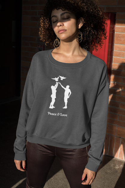 Peace & Love Unisex Heavy Blend™ Crewneck Sweatshirt