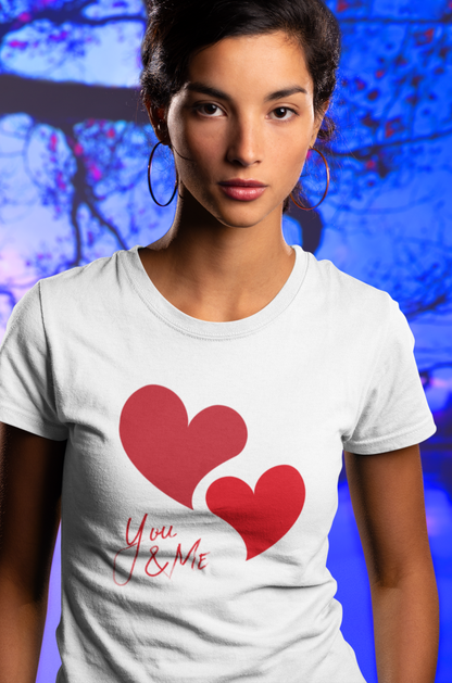 You & Me Unisex Women's Cotton Tee