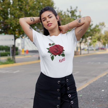 Rose XOXO Women's Heavy Cotton Tee