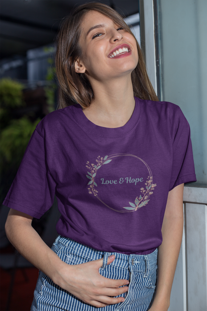 Love & Hope (1) Women's Heavy Cotton Tee